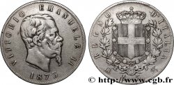 ITALY 5 Lire Victor Emmanuel II 1873 Milan