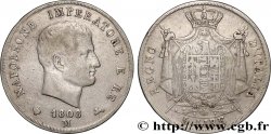 ITALIA - REGNO D ITALIA - NAPOLEONE I 5 Lire 1808 Milan