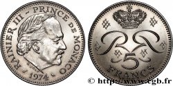 MONACO 5 Francs Rainier III 1974 Paris