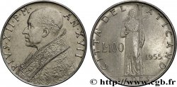 VATICAN AND PAPAL STATES 100 Lire Pie XII an XVII 1955 Rome