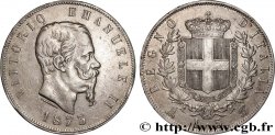 ITALIE 5 Lire Victor Emmanuel II 1873 Milan