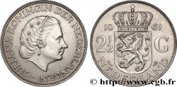 NETHERLANDS 2 1/2 Gulden Juliana 1961 Utrecht