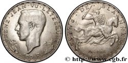 LUXEMBOURG 100 Francs prince Jean, 600e anniversaire de mort de Jean Ier de Luxembourg, l&nbsp;aveugle 1946  TTB+ 
