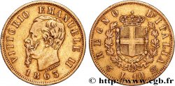 ITALIE - ROYAUME D ITALIE - VICTOR-EMMANUEL II 10 Lire 1863 Turin