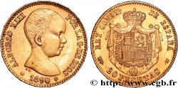 SPANIEN 20 Pesetas Alphonse XIII 1890 Madrid