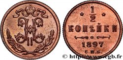 RUSSIA 1/2 Kopeck (Denga) Nicolas II 1897 Saint-Petersbourg