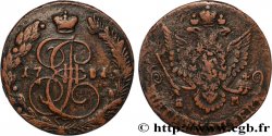 RUSSIA 5 Kopecks Catherine II 1781 Ekaterinbourg