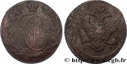 RUSSIA 5 Kopecks Catherine II 1770 Ekaterinbourg