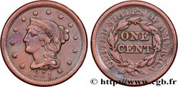 ÉTATS-UNIS D AMÉRIQUE 1 Cent Liberté “Braided Hair” 1851 Philadelphie