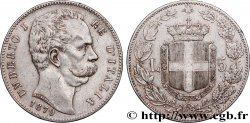 ITALY - KINGDOM OF ITALY - UMBERTO I 5 Lire  1879 Rome