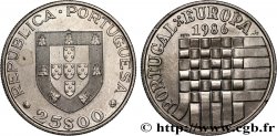 PORTUGAL 25 Escudos admission dans la Communauté Européenne 1986 Lisbonne