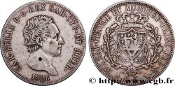 ITALIA - REGNO DE SARDINIA - CARLO FELICE 5 Lire 1826 Turin