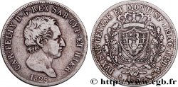 ITALY - KINGDOM OF SARDINIA - CHARLES-FELIX 5 Lire  1825 Turin