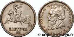 LITUANIE 5 Litai chevalier Vitis / Dr Jonas Basanavicius 1936 