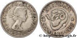 AUSTRALIA 1 Shilling Elisabeth II 1955 Melbourne