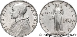 VATICAN AND PAPAL STATES 10 Lire Pie XII an XIV 1952 