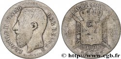 BELGIQUE 1 Frank (Franc) Léopold II légende flamande signature L WIENER 1887 