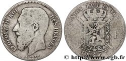 BELGIQUE 2 Francs Léopold II légende française 1867 