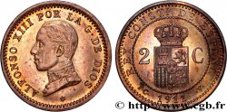 ESPAGNE 2 Centimos Alphonse XIII 1911 Madrid