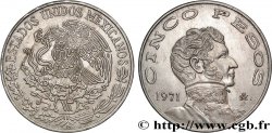 MEXICO 5 Pesos Vicente Guerrero 1971 Mexico AU 