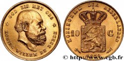 OR, PALLADIUM ET PLATINE INVESTISSEMENT 10 Gulden Guillaume III, 2e type 1879 Utrecht