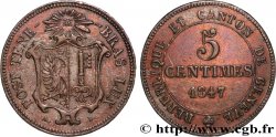 SWITZERLAND - REPUBLIC OF GENEVA 5 Centimes 1847 