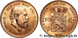 OR, PALLADIUM ET PLATINE INVESTISSEMENT 10 Gulden Guillaume III, 1e type 1875 Utrecht