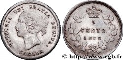 CANADá
 5 Cents  Victoria 1872 Heaton