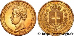 ITALIA - REINO DE CERDEÑA  - CARLO ALBERTO 10 Lire 1844 Gênes