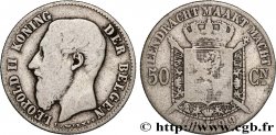 BELGIQUE 50 Centiemen (Centimes) Léopold II légende flamande 1899 
