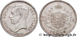 BELGIQUE 20 Francs Albert Ier légende Flamande 1934 