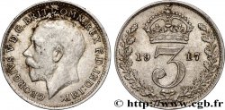 ROYAUME-UNI 3 Pence Georges V 1917 