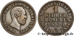 GERMANY - LIPPE 1 Silber Groschen Paul Friedrich Emil Leopold III 1860 Berlin VF 