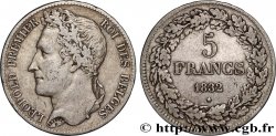 BELGIQUE - ROYAUME DE BELGIQUE - LÉOPOLD Ier 5 Francs tête laurée 1832 Bruxelles