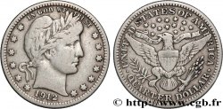 ÉTATS-UNIS D&nbsp;AMÉRIQUE 1/4 Dollar Barber 1912 Philadelphie