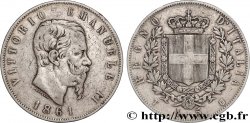 ITALIEN - ITALIEN KÖNIGREICH - VIKTOR EMANUEL II. 5 Lire  1861 Turin