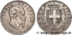 ITALIEN - ITALIEN KÖNIGREICH - VIKTOR EMANUEL II. 5 Lire  1864 Naples