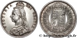GREAT-BRITAIN - VICTORIA 1/2 Crown Victoria buste du jubilé 1887 Londres