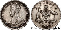 AUSTRALIEN 6 Pence Georges V 1920 