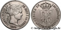ESPAGNE - ROYAUME D ESPAGNE - ISABELLE II 40 Centimos 1865 Madrid
