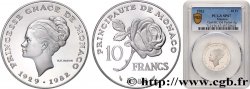 MONACO Piéfort en argent de 10 Francs princesse Grace de Monaco 1982 Paris