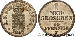 DEUTSCHLAND - SACHSEN 1 Neugroschen (10 Pfennige) 1853 Dresde