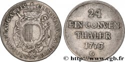 ALLEMAGNE - AUGSBOURG 1/24 Thaler Clemens-Wenzel von Sachsen-Polen 1773 