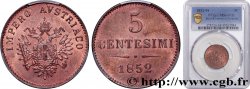 ITALY - LOMBARDY - VENETIA 5 Centesimi Empire autrichien 1852 Milan