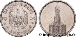 GERMANY 5 Reichsmark église de la garnison de Potsdam 1934 Muldenhütten - E