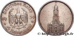 GERMANY 5 Reichsmark église de la garnison de Potsdam 1934 Stuttgart