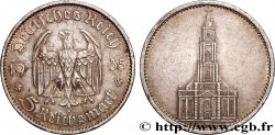 ALEMANIA 5 Reichsmark église de la garnison de Potsdam 1935 Berlin