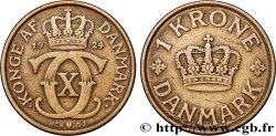 DANEMARK - ROYAUME DU DANEMARK - CHRISTIAN X 1 Krone Christian X 1924 Copenhague