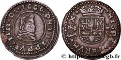 SPAIN - KINGDOM OF SPAIN - PHILIP IV 16 Maravedis 1663 Valladolid