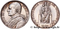 VATICAN AND PAPAL STATES 10 Lire Pie XI anno XIII 1934 Rome